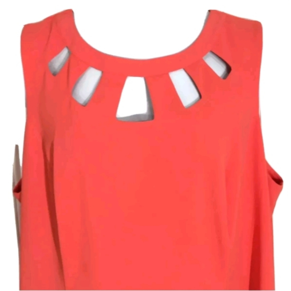 Roz & Ali Trapeze Dress Poly Spandex Plus Size 24 - Picture 2 of 5